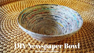 How to make a Newspaper Bowl || DIY Paper Bowl