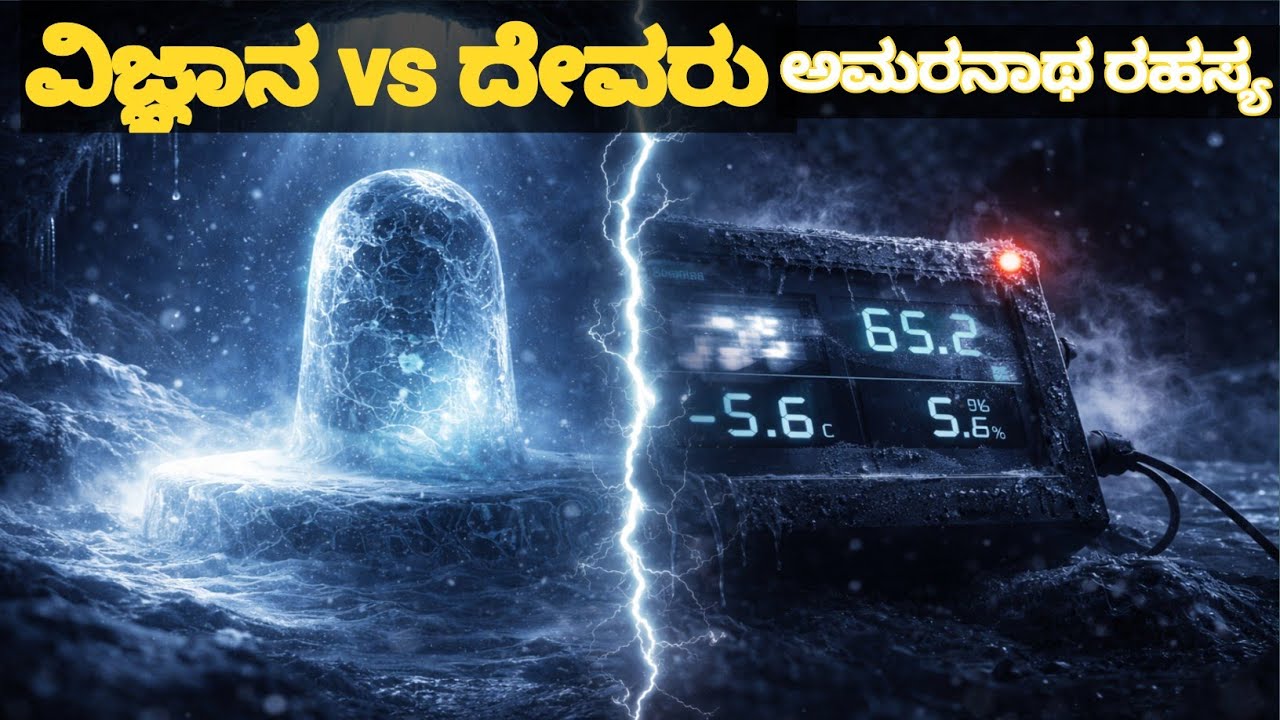 13,500 ಅಡಿ ಎತ್ತರದಲ್ಲಿ ರೂಪುಗೊಳ್ಳುವ ಹಿಮ ಶಿವಲಿಂಗದ ರಹಸ್ಯ!,ಅಮರನಾಥ ಗುಹೆಯ ರಹಸ್ಯ: ದೇವರ ಅದ್ಭುತವಾ vs ನಿಗೂಢವಾ?”