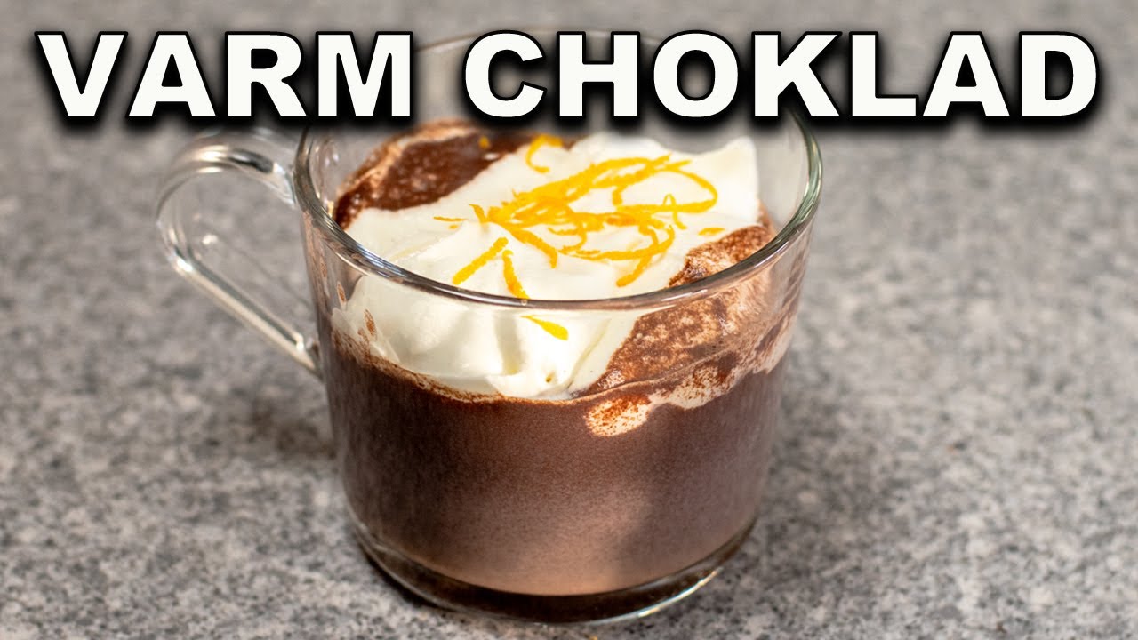 Varm choklad med apelsin