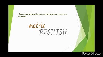 Conoce la mejor App para resolver matrices.