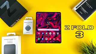 Samsung Galaxy Z Fold 3 & Accessories: Unboxing, Setup & First Impressions!
