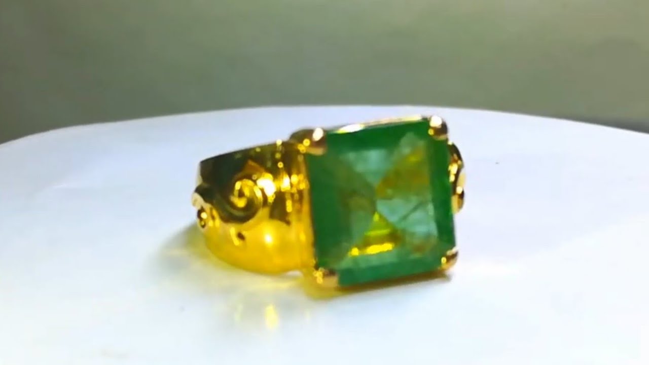 Phantom Emerald (Panna) gold ring – Kundaligems.com