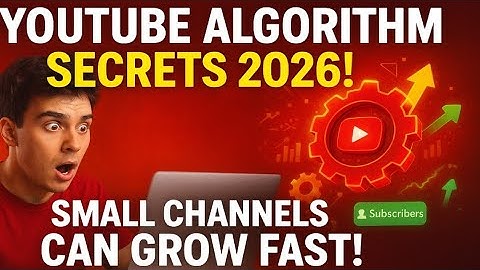YouTube Algorithm 2026 EXPOSED: Small Channels Can Explode FAST!