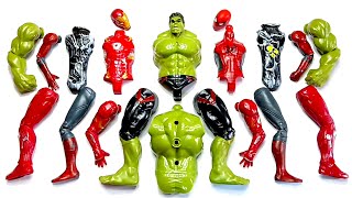 MERAKIT MAINAN SUPERHERO SPIDER-MAN VS IRONMAN VS SIRENHEAD AND HULK SMASH - AVENGERS