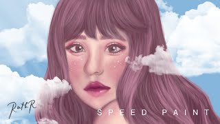 【 “CLOUD” 】PORTRAIT SPEED PAINT | Digital Painting Process (Using Procreate) | Ruth Santos Regalado