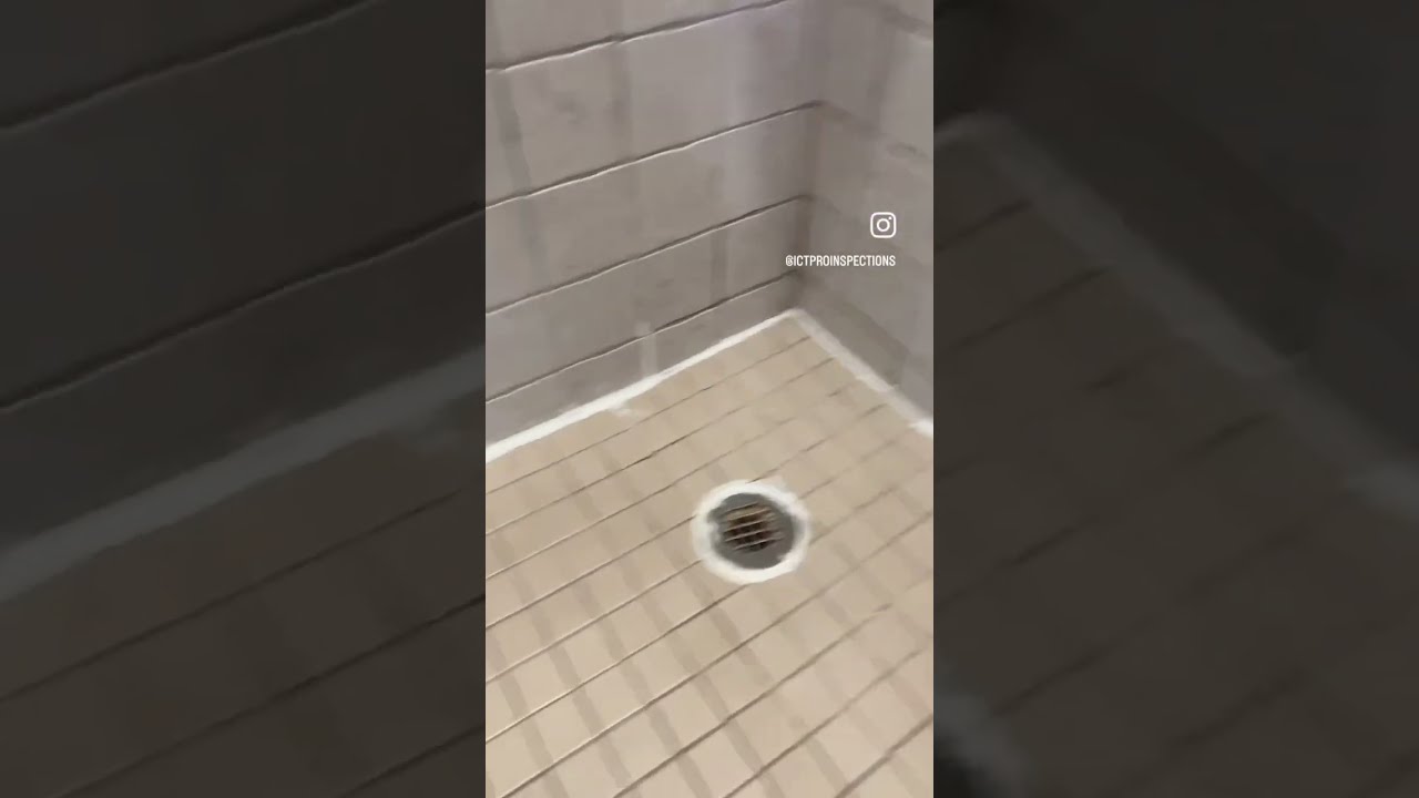 15 Sec Looks Good Or Suspect Shower Floor Homeinspection Homesafety Ictrealestate