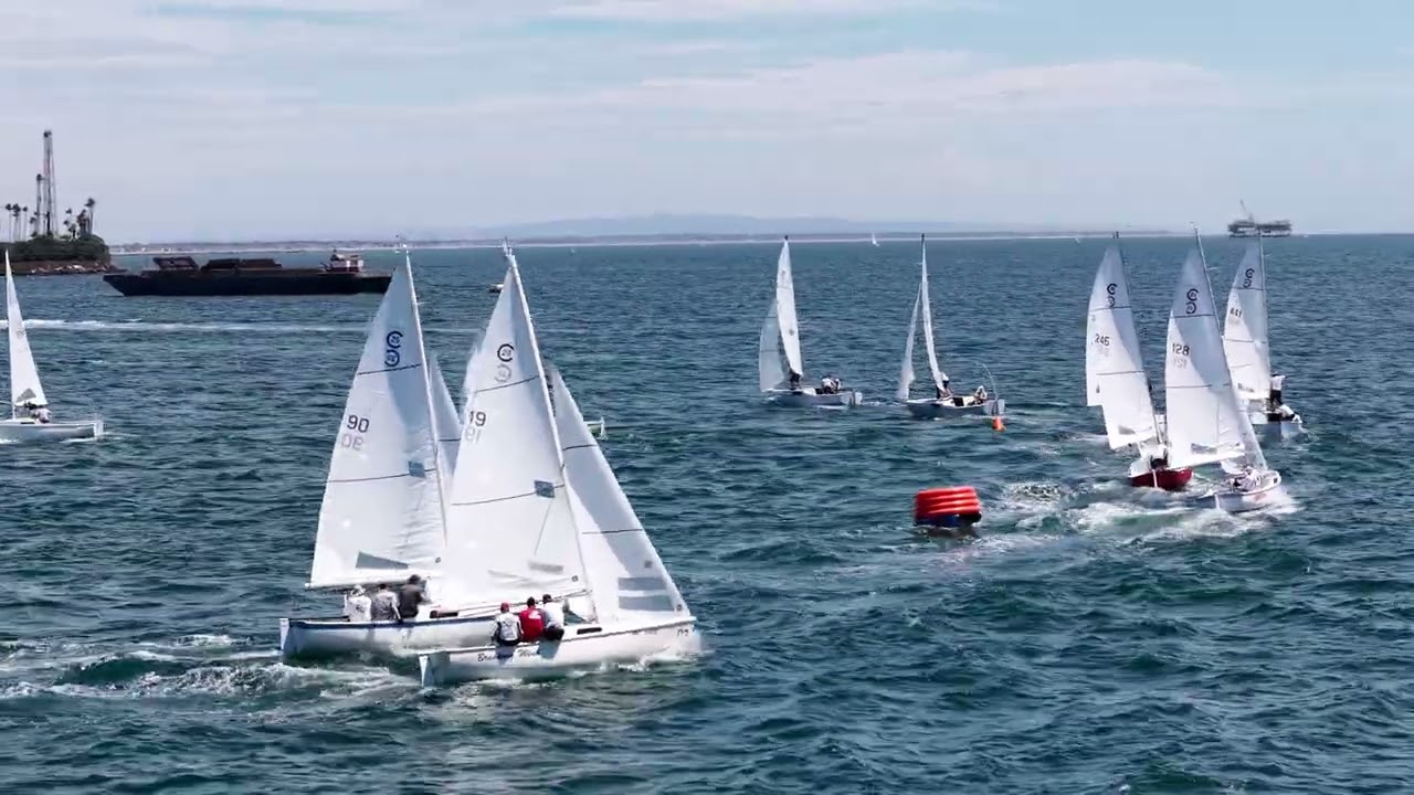 ⁣2026 Cal 20 Class Champs   Day 2   Race 4   Gold second weather mark