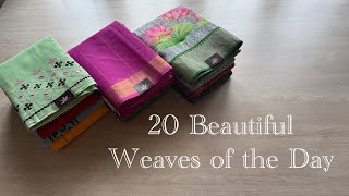 20 Beautiful Weaves of the Day | Shop on www.fabk.in | WhatsApp : 7338872202 #fabksarees #sareelove  screenshot 1