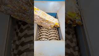 Heavy-Duty Industrial Dual-Shaft Shredder Processing Bulk Waste Materials