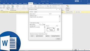 How To Create an Envelope in Microsoft Word | create custom envelope in word | Ms Word Tutorial