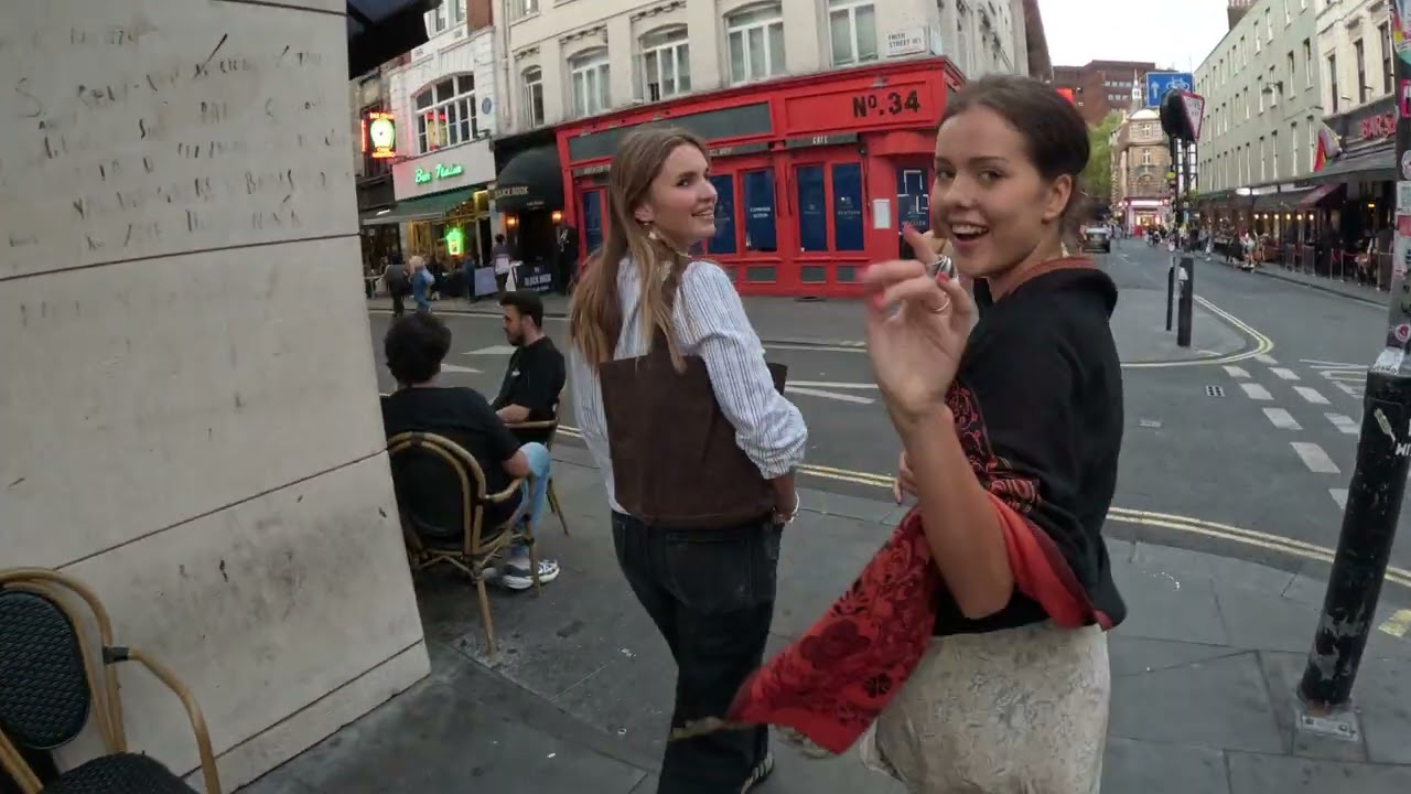 Old Compton Street, built in the late 17th century in London Soho.