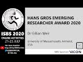 ISBS 2020ハンスグロス新興研究者賞講演（Dr Gillian Weir）