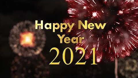 Happy New Year Countdown Timer  2021   CLOCK   with Sound Effects and Voice 4K