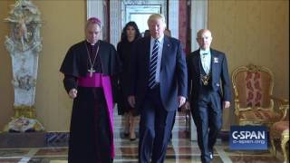 President Trump meets Pope Francis (CSPAN)