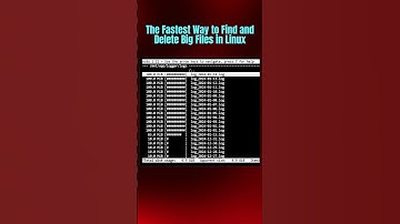 The Fastest Way to Find and Delete Big Files in #Linux #commandline