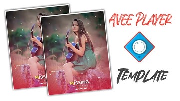 Avee Player Template | How to make Avee Player Template | Status Editing Video 2023