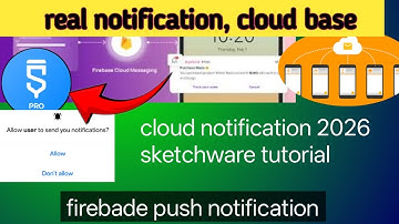 Firebase cloud notification in sketchware tutorial#notification #fcm#sketchware2025 
