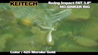 Miniature de la vidéo Nage du leurre souple Keitech Swing Impact Fat 3.8