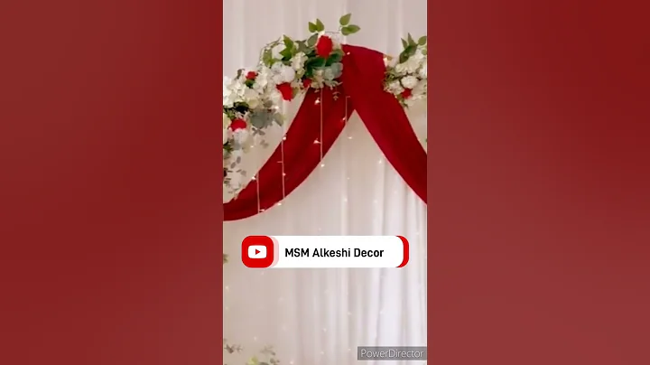 DIY wedding backdrop decoration ideas #shorts #event #youtube #trendingshorts #youtubeshorts #viral