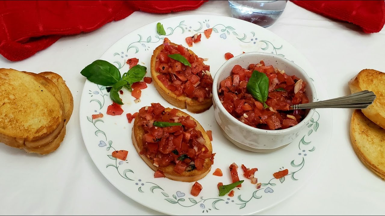 How to make Italian Bruschetta - Easy Appetizer - YouTube