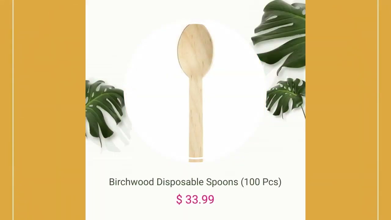 Birchwood Disposable Spoons (100 Pcs)