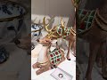 Raz 15.5" Regal Deer with Plaid Saddle Christmas Figures 4612270