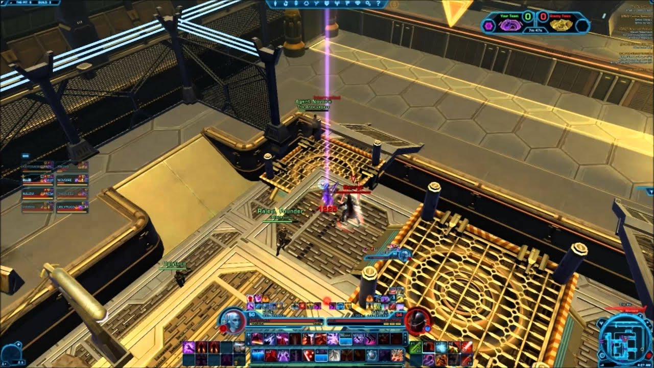 Swtor: Huttball lowbie gameplay sith assassin (pvp)