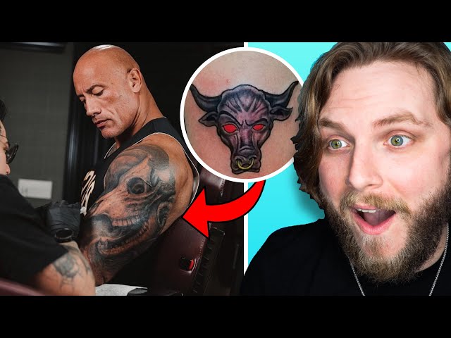 The Rock Johnson Bull Tattoo