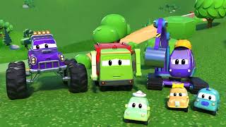 Run! The Giant Evil Drill is coming! | Superhero Rescue | Vehicles Cartoons for Kids | Super Truck