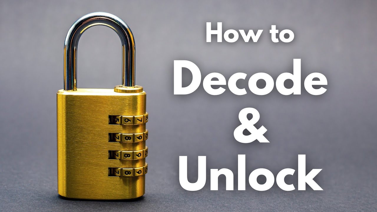 Decoding a Combination Padlock - Without Any Tools in 15 Seconds.