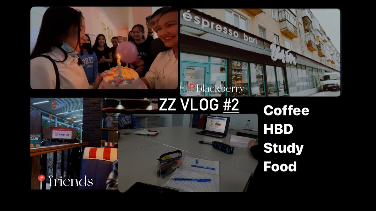zz vlog#2: день рождения Асеки, кофейня, кружок