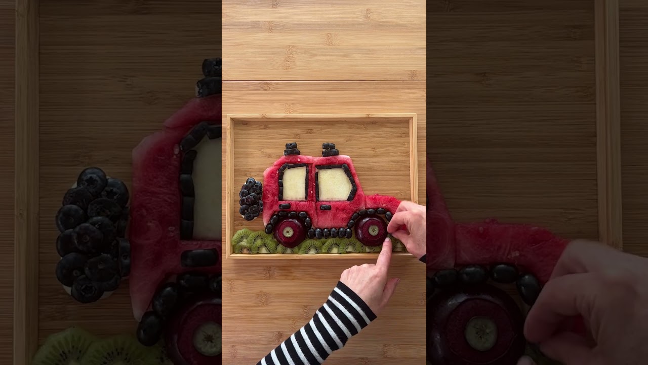 Bluey Heeler Car Fruit Art 🚗🍉 | Bluey  