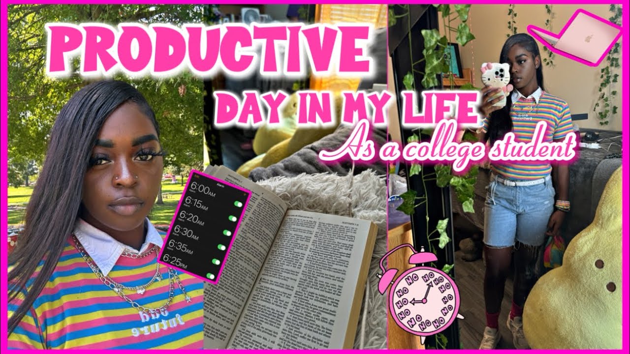 PRODUCTIVE DAY IN MY LIFE AS A COLLEGE STUDENT & CONTENT CREATOR VLOG ...