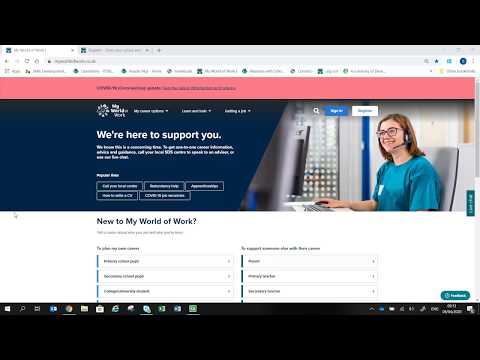 My World of Work Registration video