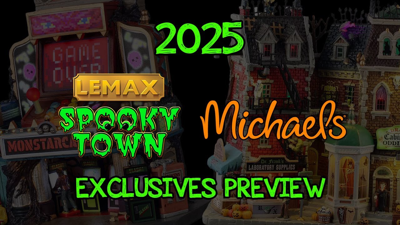2025 Lemax Spooky Town Michaels Exclusives Preview YouTube