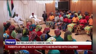 Full 82 RELEASED CHIBOK GIRLS: Parents of girls wait in anxiety to be reunited with children Guide
