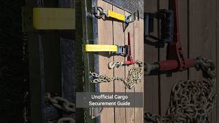 Trailer Flatbed Cargo securement unofficial guide DOT trucking Dring pipe spool winch chain points