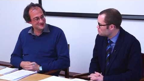 Dr Bradley Marsh in conversation with Professor Stefano Zacchetti