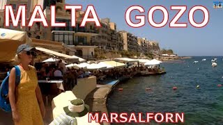 Мальта Гозо город Марсалфорн. Malta Gozo Marsalforn