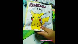 🔥🔥😱how to unbox Pikachu blind bag 🔥😱 unboxing Pikachu blind bag lina's creativity 💗