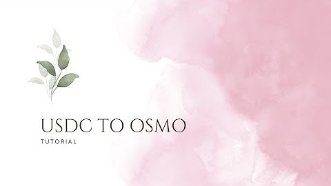 How to Bridge Into Cosmos: Transferring USDC From Polygon to Osmosis (Tutorial)