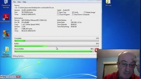 Write an Audio CD out of a .bin .cue files we receive