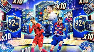 What do you get from 10 Guaranteed 92+ Team of the Season Packs?
