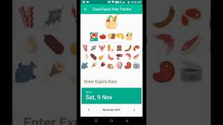 FOOD EXPIRY DATE TRACKER  ANDROID APP -PROJECT screenshot 2