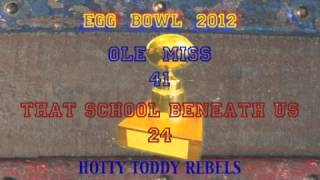 2012 Egg Bowl Between Ole Miss and Mississippi State
