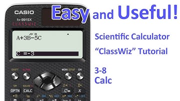 ClassWiz Calculator Tutorial -  Pre-Algebra 3-8 Calc
