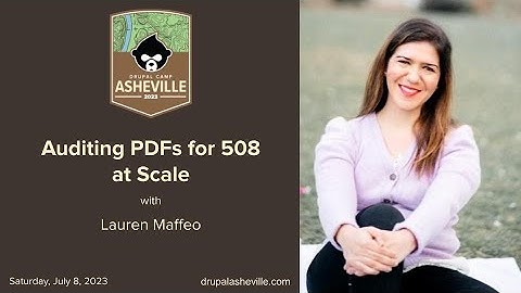 Auditing PDFs for 508 at Scale