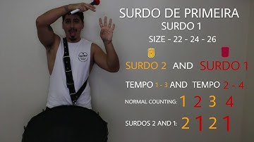 SURDOS 1 "ESCOLA DE SAMBA" (for the 6 weeks course)