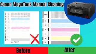 Manual Printhead Cleaning - Canon G3270 & Related Models - Black & Color Not Printing FIXED!