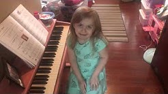 Audrey Playing the Piano!